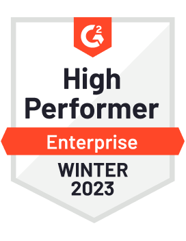 Vyond G2 award for Enterprise High Performer