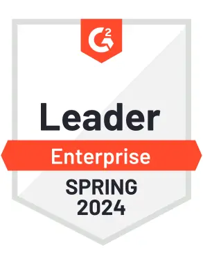 Vyond G2 award for Animation Enterprise Leader 2024