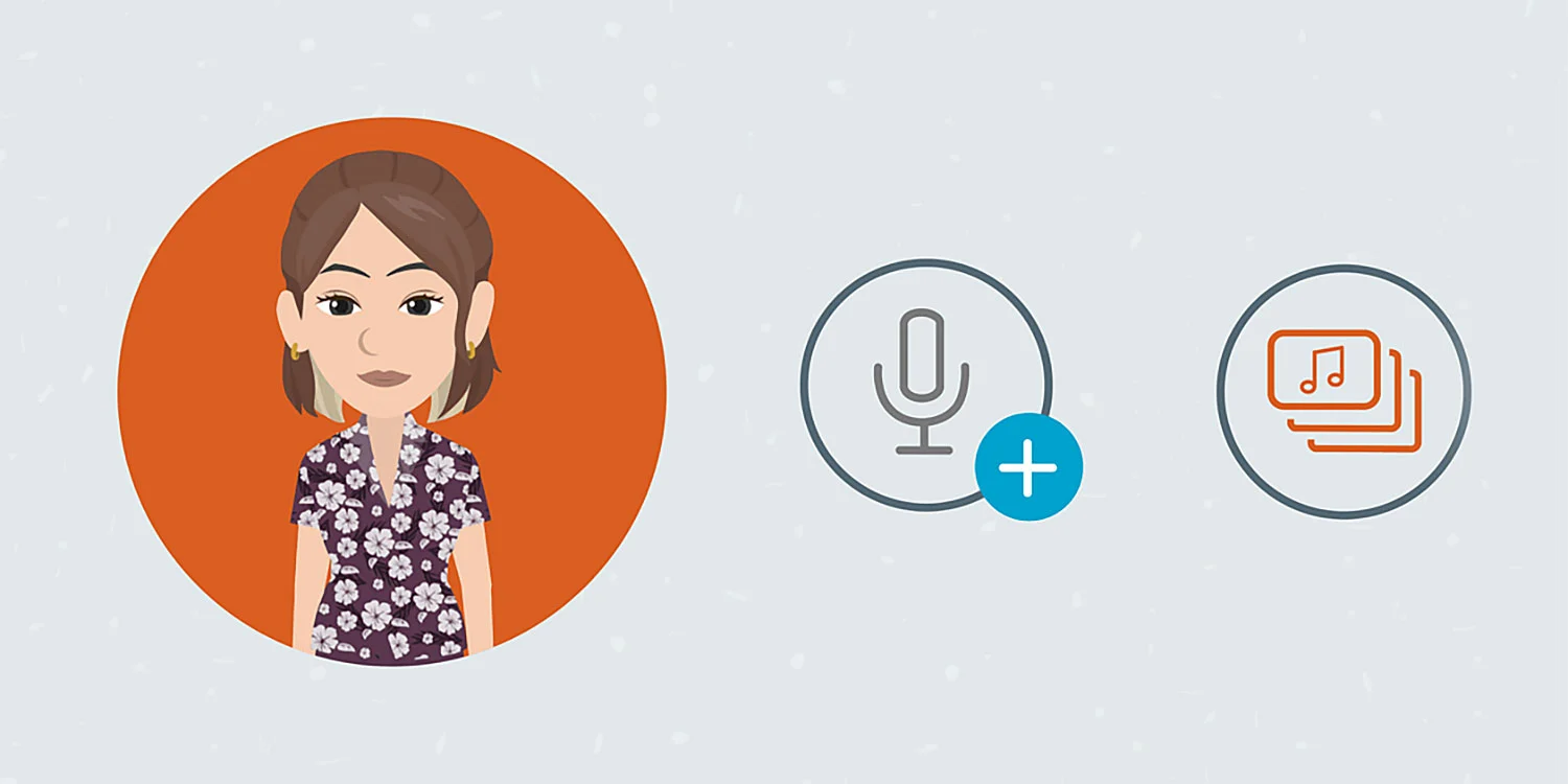 Header for blog post on how to add voice over in Vyond.