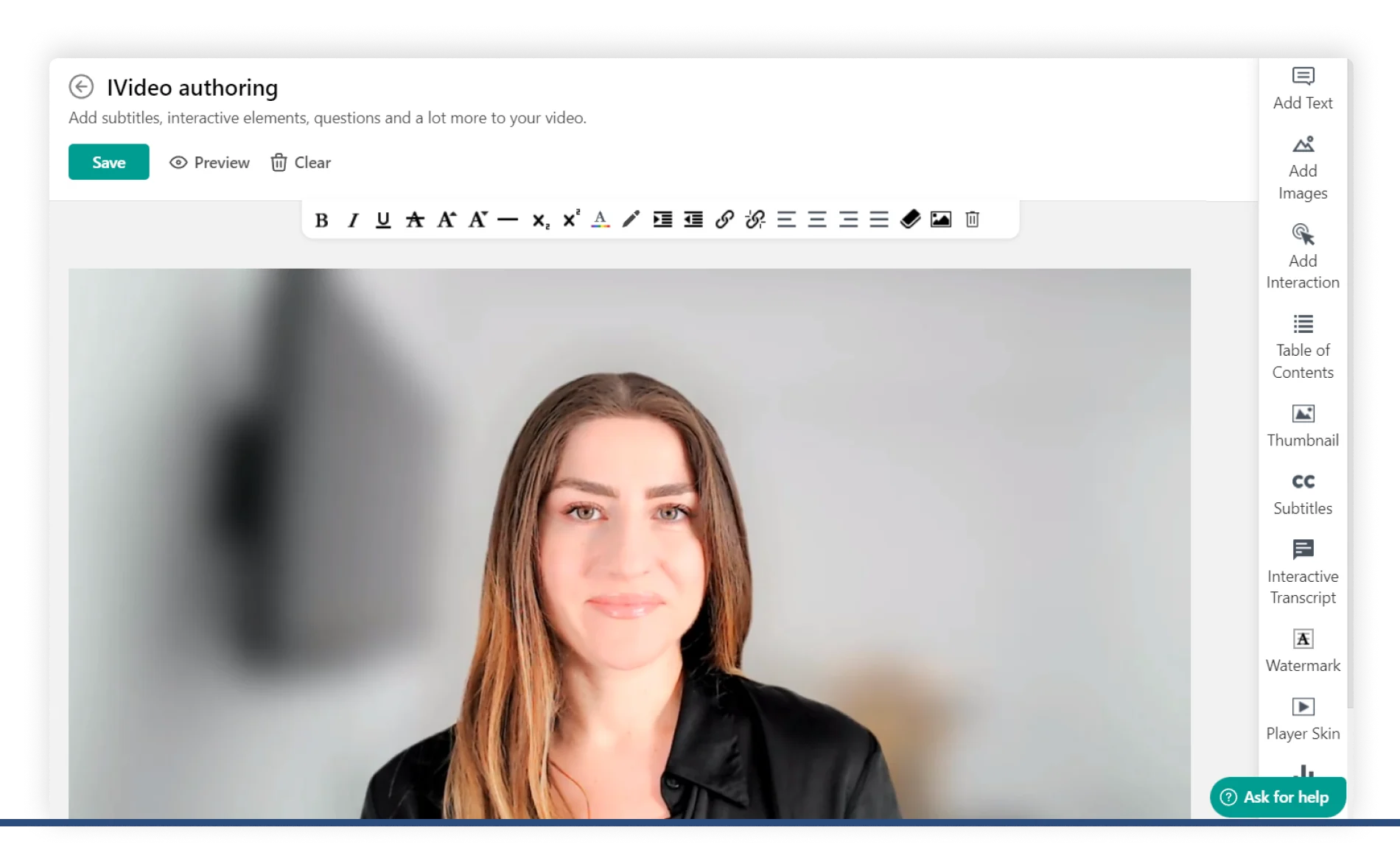 LearnWorlds video training software image