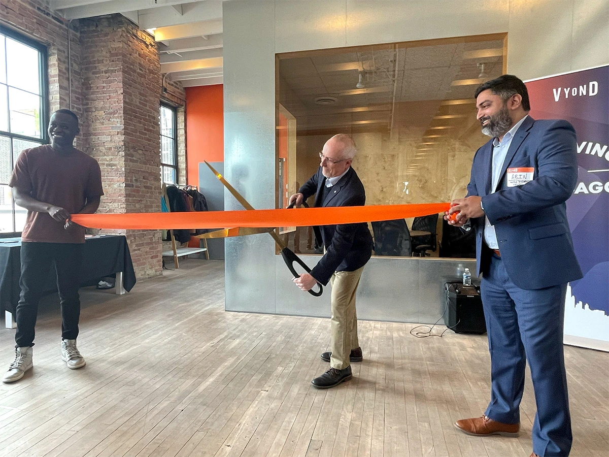 Vyond Chicago ribbon cutting