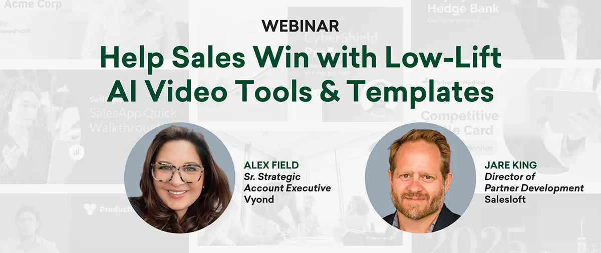 Vyond June Webinar: Help Sales Win with Low-Lift AI Video Tools & Templates
