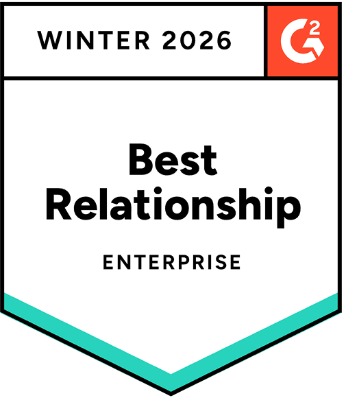 G2 Enterprise: Best Relationship, Winter 2025