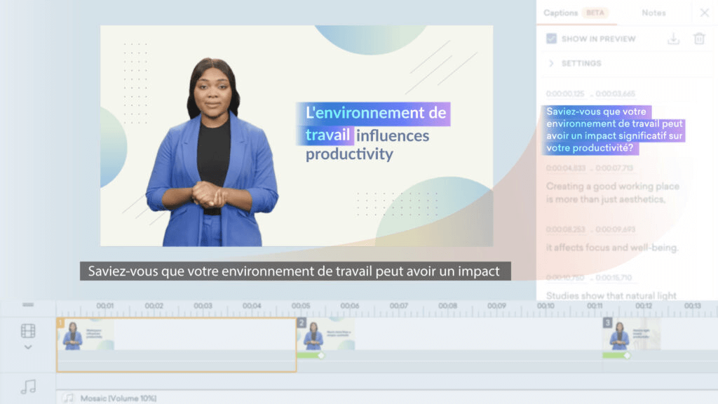 Translate Avatar Captions with Vyond