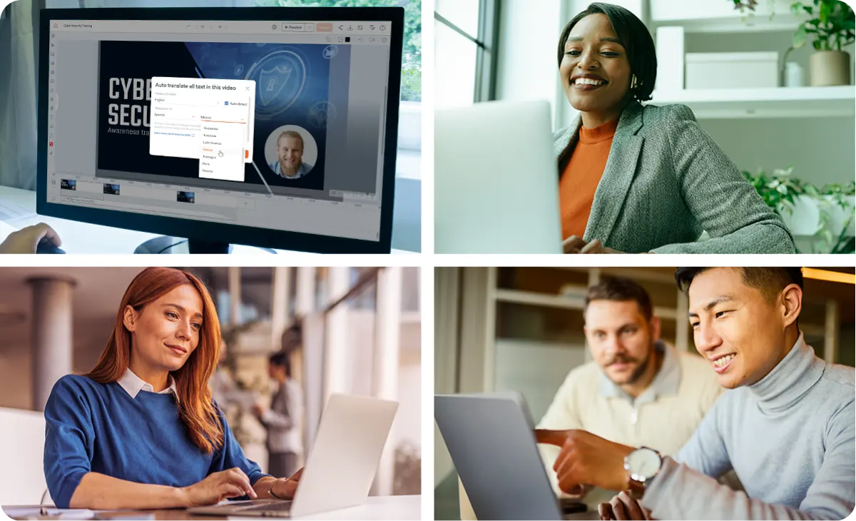 Walmart team members using Vyond Enterprise