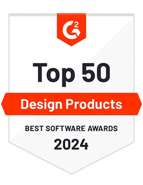 Vyond G2 award for Best Software 2024